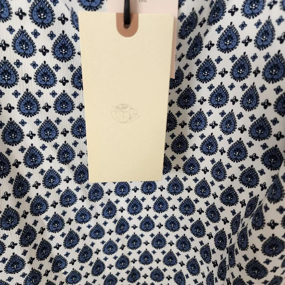 Blue and White Fitted Crop Camisole - Picture 5 of 5